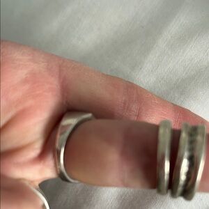 Chic Silver Rings Set